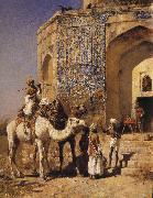 The Old Blue-Tiled Mosque, Outside of Delhi, India Edwin Lord Weeks